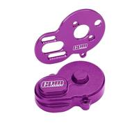 GPM Racing Aluminium 7075 Alloy Motor Plate & Rear Main Gear Cover for LOSI 1/24 Micro-B 2WD Buggy RTR-LOS00007 Upgrade Parts - Purple