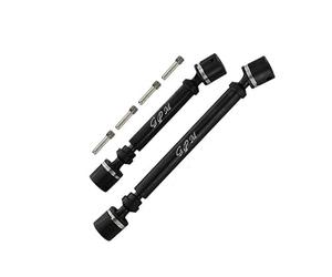 GPM Racing Axial 1/18 UTB18 Capra 4WD Unlimited Trail Buggy AXI01002 Upgrade Pièces Medium Carbon Steel Front + Rear CVD Drive Shaft - Black