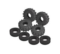 GPM Racing RC Crawler Car Widen 1.0 inch High Adhesive Rubber Tires 60X25mm for Traxxas 1:18 TRX4M / Axial 1:24 SCX24 Upgrades