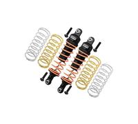 GPM Upgrade Parts for Traxxas Rustler 4X4 VXL (67076-4) / Hoss 4X4 VXL (90076-4) Aluminium Front Adjustable Shocks 87mm - 1Pr Set Black