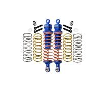 GPM Upgrade Parts for Traxxas Rustler 4X4 VXL (67076-4) / Hoss 4X4 VXL (90076-4) Aluminium Rear Adjustable Shocks 102mm - 1Pr Set Blue