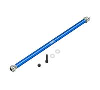 GPM Upgrade Parts for Traxxas Rustler 4X4 VXL (67076-4) Stainless Steel+Aluminium Center Drive Shaft -5Pc Set Blue