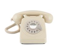 GPO 746 Rotary Téléphone à Cadran - Téléphone Fixe Vintage, Design rétro britannique iconique -Beige