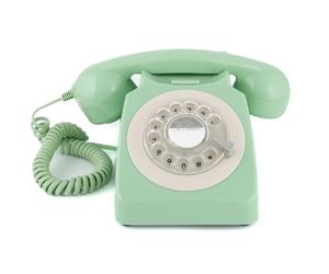 GPO 746 Rotary Téléphone à Cadran - Téléphone Fixe Vintage, Design rétro britannique iconique -Vert