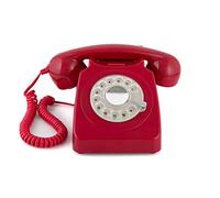 PROTELX GPO 746 ROTARY PHONE RED