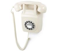 GPO 746 Wall Téléphone Mural Bouton Poussoir - Téléphone Fixe Vintage, Design rétro -Beige