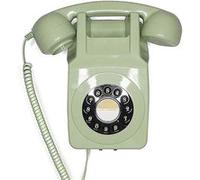 GPO 746 WALL Vert - Téléphone mural rétro bouton poussoir Vert G
