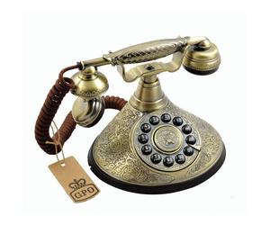 GPO Dutchess Push Button Phone Antique Gold