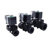 GPPW 0-10bar 2 Way Plastic Solenoid Valve 1/2" 3/4 1 Inch Orifice 15/20/25mm Normal Close Direct Acting Water Valve 220V 24V 12V(EPDM_AC220V)