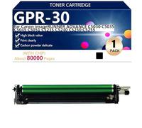 GPR-30 Tambour Haut Rendement de Rechange pour Canon imageRUNNER Advance C5030 C5035 C5045 C5051 C5235 C5240 C5250 C5255 Imprimantes, Claires et Durables,Black-1 Pack