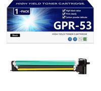 GPR-53 Bateau Tambour avec Puce pour Canon IR-ADV C3320 C3320L C3325 C3330 Imprimantes, Installation Facile, 100000 Pages,Black-1 Pack