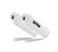 Gpr Exhaust Systems Albus Evo4 Dual K 1600 Gtl 17-20 Euro 4 Homologated Slip On Muffler Blanc Homologated