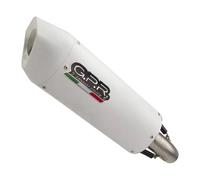 Gpr Exhaust Systems Albus Evo4 Diavel 1198 17-19 Euro 4 Cat Homologated Muffler Blanc Homologated