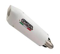 Gpr Exhaust Systems Albus Evo4 Royal Enfield Himalayan 410 21-22 Ref:e5.roy.9.cat.albe5 Homologated Oval Muffler Blanc Homologated