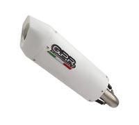 Gpr Exhaust Systems Albus Ceramic S 1000 Xr 15-17 Euro 3 Homologated Slip On Muffler Blanc Homologated