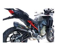 Gpr Exhaust Systems Gp Evo4 Poppy Ducati Multistrada V4/s 2022-2024 Conical Homologated Slip On Muffler Argenté Homologated