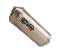 Gpr Exhaust Systems Satinox Leoncino 500 17-19 Euro 4 Homologated Slip On Muffler Argenté Homologated
