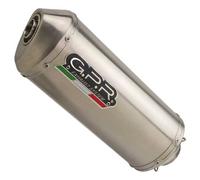 G.P.R. Silencieux Slip-On Satinox pour Triumph Tiger 900 20-21 – Euro 5 Homologué Argenté