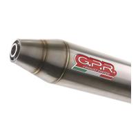 G.P.R. Ligne complète d'échappement Deeptone ATV 400 2005-2011 homologué argenté châssis court