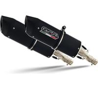 GPR Furore Black Slip-on systèmes d'échappement approuvé pour Aprilia Pegaso 650 GA