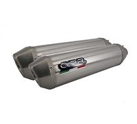GPR Pot Echappement compatible pour Suzuki Gsx 1400 2001/07 Paire d'échappements homologués avec catalyseurs homologués et tuyaux de raccordement Pentasport INOX AISI 304