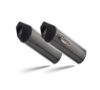 GPR Pot échappement marque GPR compatible avec Bmw K 1600 Gt 2022-2024, Furore Evo4 Poppy, Paire de pot d'échappement homologuées, livrées avec db killer amovible et raccords spécifiques