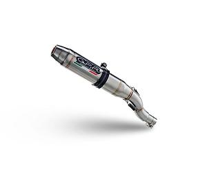 GPR Pot échappement marque GPR compatible avec Brixton CroSsfire 500 X 2020-2021, Deeptone Inox, Échappement légal, homologué,silencieux avec db killer amovible et tuyau de liaison spécifique