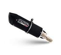 GPR Pot échappement marque GPR compatible avec Honda Cbf 600 S I.E. 2007-2012, Furore Nero, Échappement légal, homologué,silencieux avec db killer amovible et tuyau de liaison spécifique