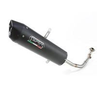 GPR Pot échappement marque GPR compatible avec Suzuki Burgman Uh 125 2014-2016, Furore Nero, Pot d'échappement complet racing, compris de collecteur et db killer amovible, sans homologation