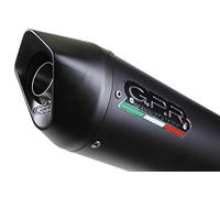 GPR Pot échappement marque GPR compatible avec Suzuki V-Strom DL650 2012-2016, Furore Nero, Pot échappement homologué et légal, silencieux avec mi-collecteur y db killer amovible