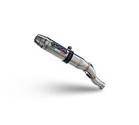 GPR Pot échappement marque GPR compatible avec Triumph Tiger Sport 1050 2016-2021, Deeptone Inox, Échappement légal, homologué,silencieux avec db killer amovible et tuyau de liaison spécifique