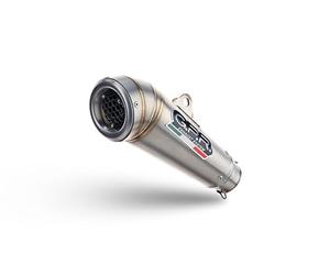 GPR Pot échappement marque GPR compatible avec Triumph Tiger Sport 660 2022-2024, Powercone Evo, Homologué et légal, système d'échappement complet avec catalyseur et db killer amovible