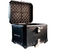 GPR Tech Compatible avec V-Strom DL 650 2012/2016 e3 Top Case ALPI-Tech 35 LT. Noir Top Case en Aluminium, Couleur Noire avec Plaque spécifique Incluse Capacité litres 35
