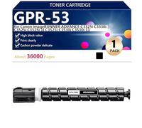 GPR53 Cartouche de Toner Haute Capacité de Remplacement pour Canon imageRUNNER Advance C3325i C3330i C3525i C3525i II C3525i C3530i C3530i II Imprimante, 36000 Pages,Black-1 Pack