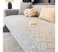 GPRL Housse De Canapé Antidérapante Protection pour Canapé 1, 2, 3 Ou 4 Places Housse pour Canapé d'angle en L Plaid pour Chien Et Chat Couverture De Protection pour Canapé d'angle,Grise(70 * 120cm)