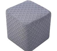 GPRTPL Housse de Repose-Pieds en Jacquard Doux, Housse carrée avec Fond élastique, Housse de Protection antidérapante pour Meubles, Housse de Pouf pour Repose-Pieds de Rangement, Tabouret d'angle
