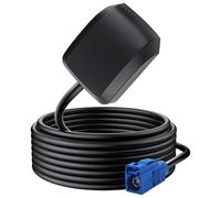 GPS Active Antenne Externe avec Connecteur FAKRA C Bleu et Câble 3 m, Antenne Active de Navigation GPS pour Navigation, Suivi Temps Réel et Télématique Véhicule/Camion/Bateau