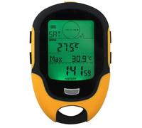 GPS, altimètre, baromètre et boussole numériques multifonctions avec écran LCD, lampe torche LED intégrée, idéal for le camping, la randonnée et l'escalade. Lampe torche LED incluse.(FR500)