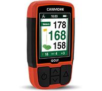 Canmore HG200 GPS de Golf - Écran Couleur avec Plus de 41 000 données essentielles sur Les Parcours de Golf et Feuille de pointage - Parcours gratuits dans Le Monde Entier, Orange