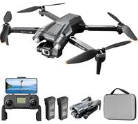 GPS Drone avec caméra,Pliable RC Quadcopter Drones 5G WIFI FPV Live Video Brushless Motor GPS-auto retour à la maison, le vol de point de repère, mode headless