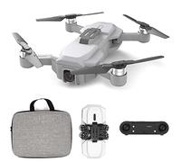 GPS Drones for Adults That Follow You ?brushless Motor Foldable 4k HD Dual Camera Aerial Remote Control Aircraft (Gray 3 BATTERY)