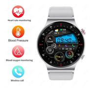 Gps Ecg + Ppg Bluetooth Appel Montre Intelligente Hommes 2024 Bracelet De Sport Nfc Étanche Montre Personnalisée Visage Hommes Montre Intelligente Pour Ios Android.Silver.Nfc Smartwatch