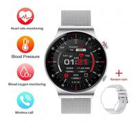 Gps Ecg + Ppg Bluetooth Appel Montre Intelligente Hommes 2024 Bracelet De Sport Nfc Étanche Montre Personnalisée Visage Hommes Montre Intelligente Pour Ios Android.Rose.Nfc Smartwatch