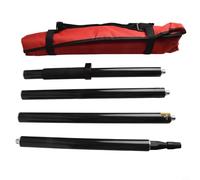 GPS GNSS Poteau de mesure léger en fibre de carbone 1,8 m 4 sections avec filetage 5/8" Compatible avec station et accessoires d'enquête