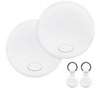 GPS Locator - 2 Blanche Smart Tracker Tags, Bluetooth Locator Compatible avec Apple Where is (iOS 14.5 +), trouver des Articles pour Bagages, valises, Sacs à Dos, Batteries remplaçables