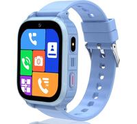 GPS Montre Connectée Enfant, 4G Montre GPS Enfant avec Appel/Chat/Vidéo/WiFi/GPS Localisation, SOS, Mode Classe, Réveil, Jeux, 10 Contacts, IP68 Smartwatch Ado Bracelet Tracker Cadeau d'anniversaire