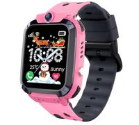 GPS Montre Connectée Enfant, IP68 Montre Connectée Fille avec GPS, SOS, Mode Classe, Téléphone Appel, Voix Chat, 7 Jeux, Réveil, Clôture GEO, 10 Contacts, Smartwatch Enfants Cadeau d'anniversaire Noël