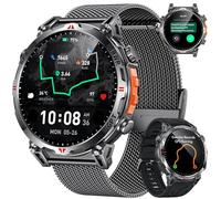 GPS Montre Connectée Homme avec Boussole: Assistant GPT AI 1.70" AMOELD Baromètre Altimètre Cadran AI Appel Bluetooth 650mAh Batterie 120+ Modes Sportifs Cardiofréquencemètre Étanche pour Android iOS