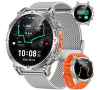 GPS Montre Connectée Homme avec Boussole: Assistant GPT AI 1.70" AMOELD Baromètre Altimètre Cadran AI Appel Bluetooth 650mAh Batterie 120+ Modes Sportifs Cardiofréquencemètre Étanche pour Android iOS