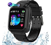 Gps Montre Enfants,Montre Intelligente Enfant Lbs Fille Garçon Téléphone Sos Voice Chat Appel Réciproque Écran Tactile Étanche Étudiants, Enfant Jouets Éducatifs 4-12Ys